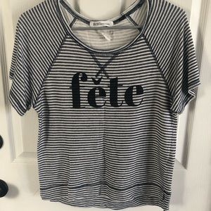 BCBG Fete Striped T Shirt